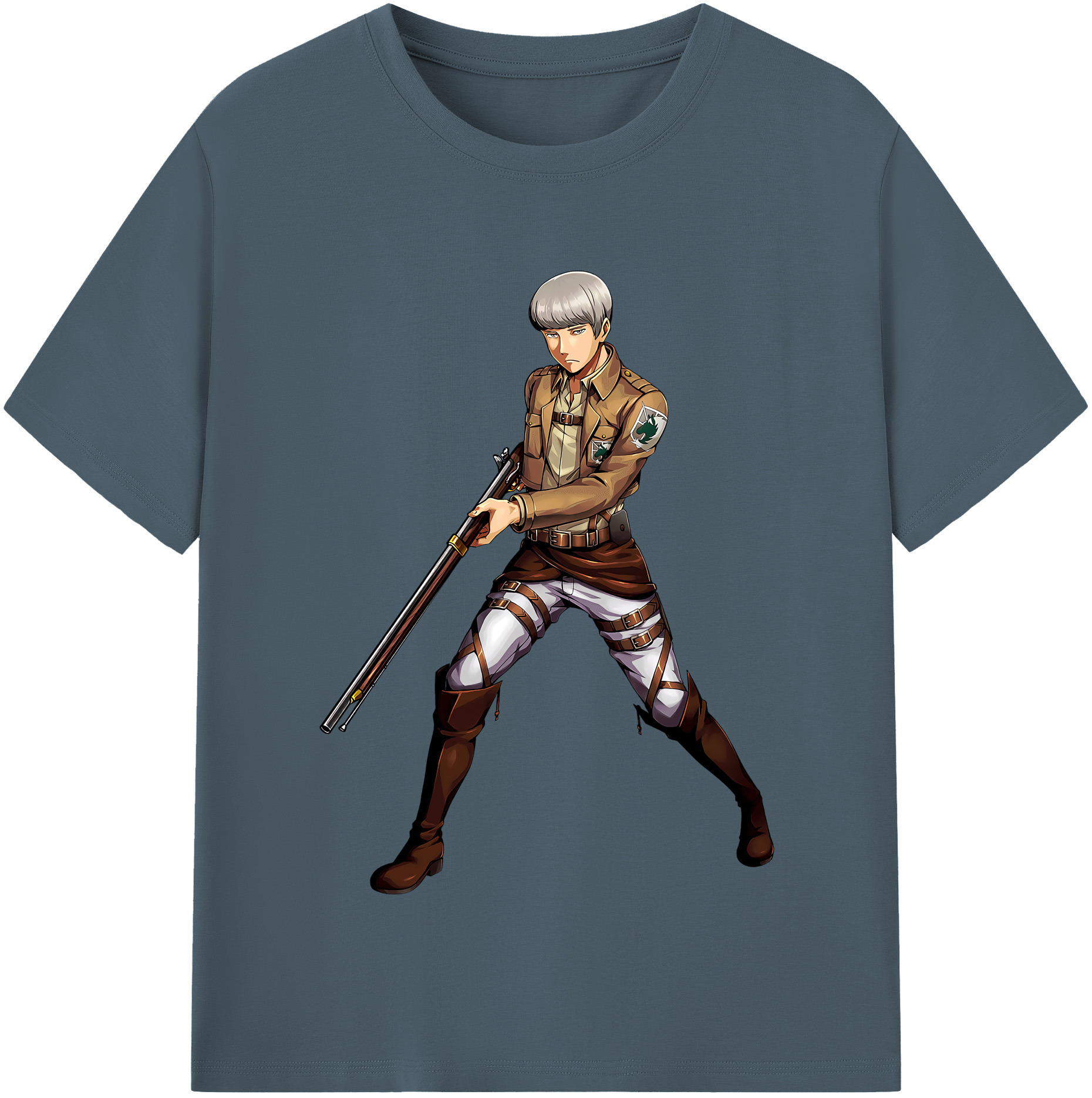 （画像用） 進撃の巨人 Attack on Titan 綿100％半袖Tシャツ（フロントプリント）